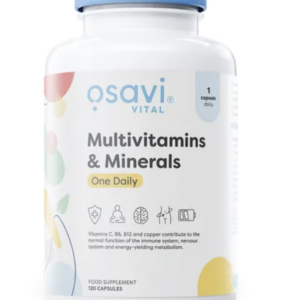 Osavi Multivitamins & Minerals, multivitamin s minerály, 120 kapslí