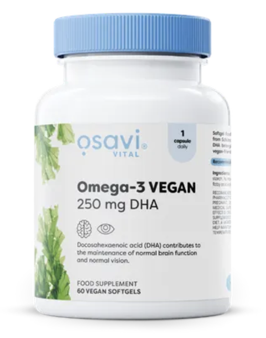 Osavi Omega-3 Vegan, 60 softgel kapslí