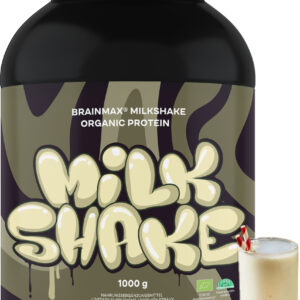 BrainMax Milkshake Protein, bez příchutě, bio, 1000 g