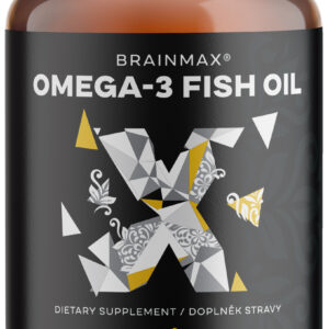 BrainMax Omega-3 Fish Oil, rybí olej, 60 softgel kapslí