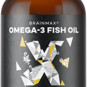 BrainMax Omega-3 Fish Oil, rybí olej, 180 softgel kapslí