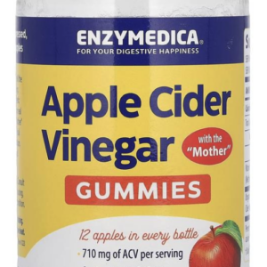 Enzymedica Apple Cider Vinegar Gummies, jablečný ocet s methylcobalaminem B12, 74 bonbonů
