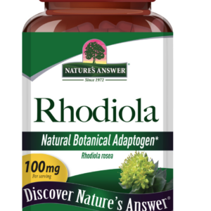 Nature's Answer Rhodiola, extrakt, 100 mg, 60 rostlinných kapslí