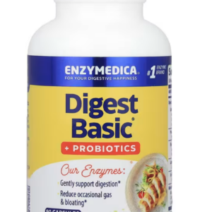 Enzymedica Digest Basic + Probiotics, trávicí enzymy s probiotiky, 90 kapslí