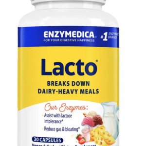 Enzymedica Lacto, trávicí enzymy, 30 kapslí