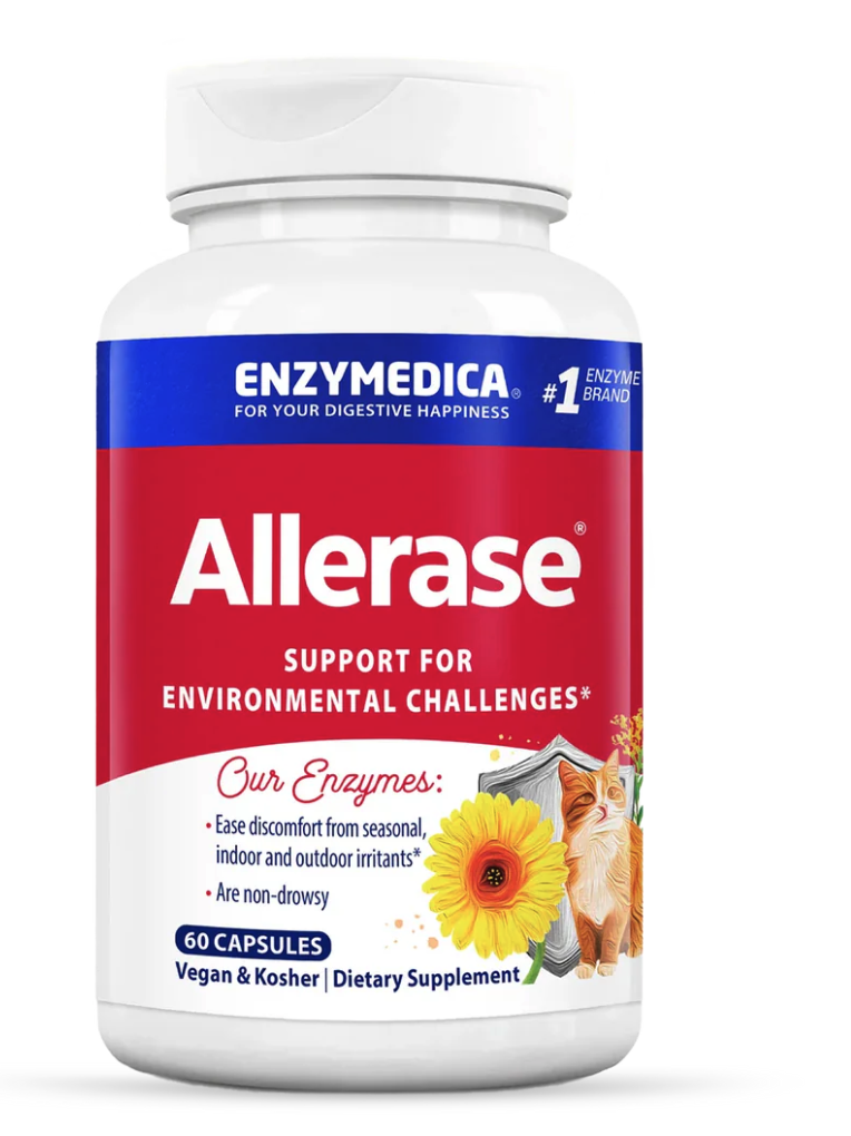 Enzymedica Allerase, trávicí enzymy, 60 kapslí