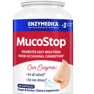Enzymedica MucoStop, trávicí enzymy, 48 kapslí