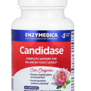 Enzymedica Candidase, trávicí enzymy, 42 kapslí