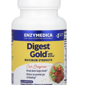 Enzymedica Digest Gold Maximum Strength, trávicí enzymy, 45 kapslí