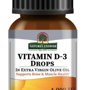 Nature's Answer Vitamin D-3 Drops, vitamin D3 4000 IU v kapkách, 15 ml