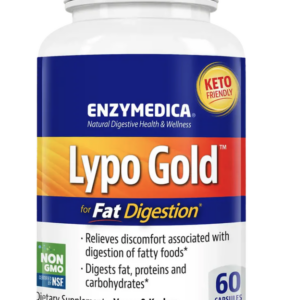 Enzymedica Lypo Gold, trávicí enzymy s lipázou, 60 kapslí