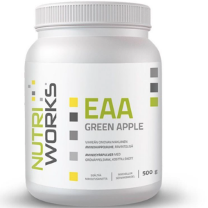 NutriWorks EAA Green Apple, esenciální aminokyseliny, zelené jablko, 500 g