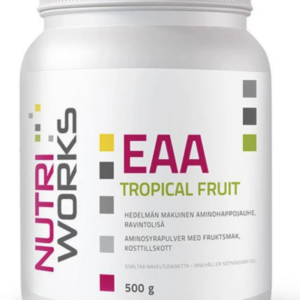 NutriWorks EAA Tropical Fruit, esenciální aminokyseliny, tropické ovoce, 500 g