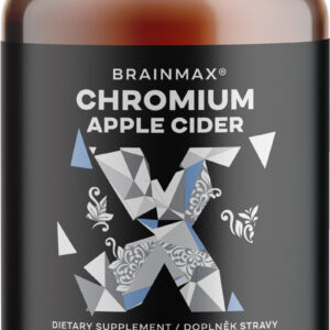 BrainMax Chromium a Apple Cider, chrom pikolinát s jablečným octem, 100 rostlinných kapslí