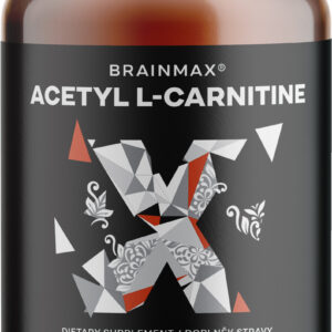 BrainMax Acetyl L-Carnitine, acetyl-L-karnitin 500 mg, 100 rostlinných kapslí