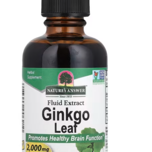 Nature's Answer Ginkgo Leaf Fluid Extract, ginkgo biloba kapky, 60 ml