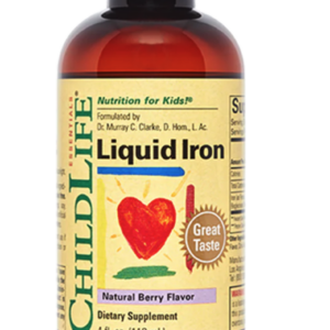 ChildLife Essentials Liquid Iron, železo bisglycinát pro děti, 118 ml
