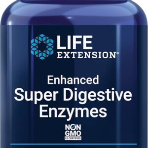 Life Extension Enhanced Super Digestive Enzymes, trávicí enzymy, 60 rostlinných kapslí