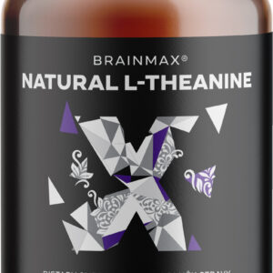 BrainMax Natural L-Theanine, l-theanin, 100 rostlinných kapslí