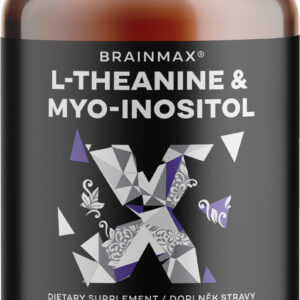 BrainMax L-Theanine a Myo-Inositol, L-theanin, 60 rostlinných kapslí