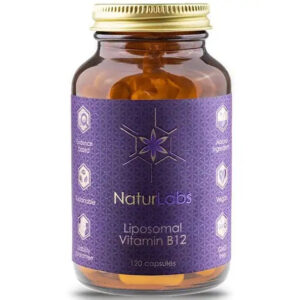 NaturLabs Liposomální vitamin B12, methylcobalamin, 120 kapslí