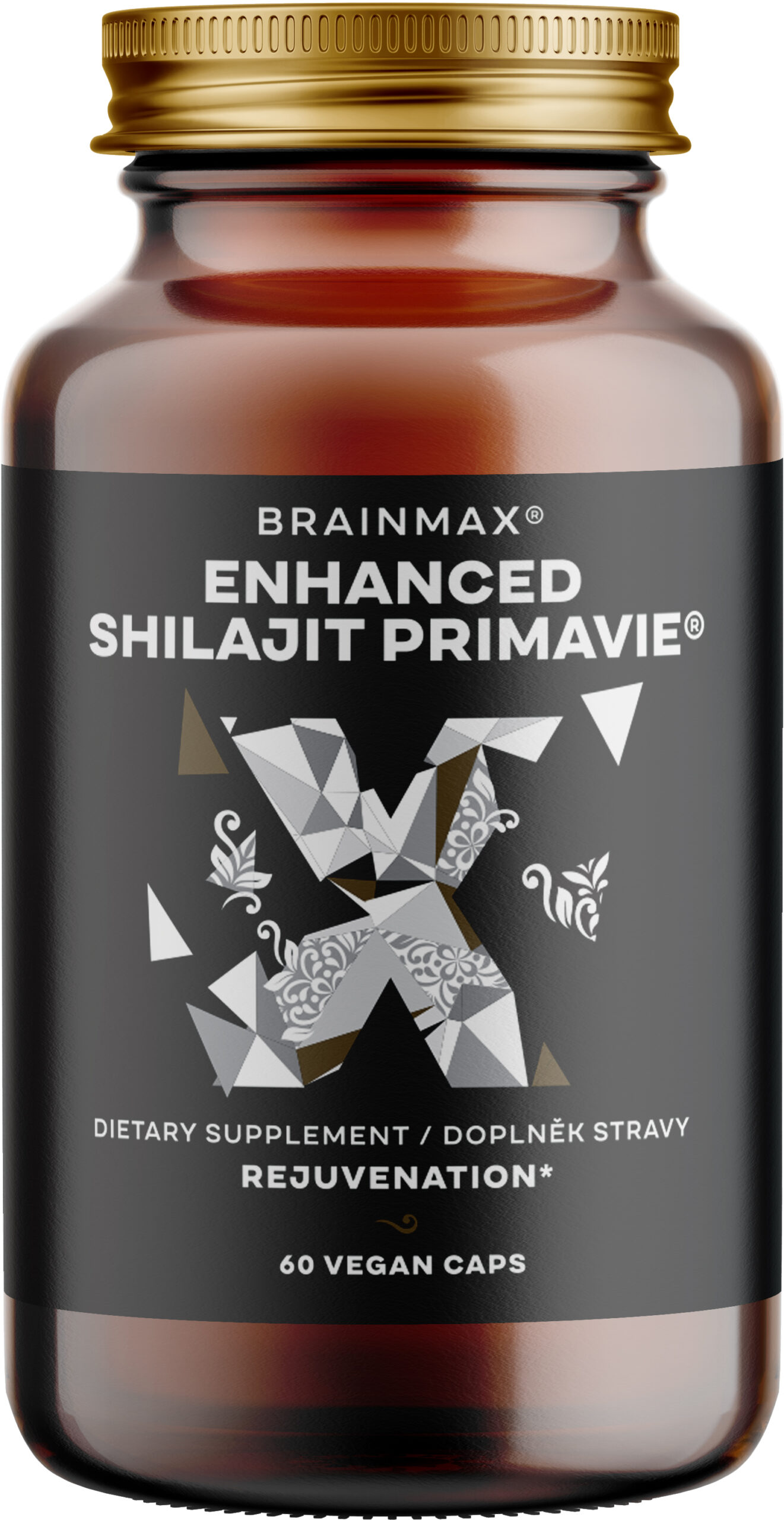 BrainMax Enhanced Shilajit PrimaVie, 500 mg, 60 rostlinných kapslí