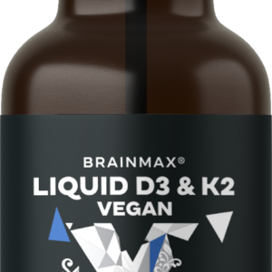 BrainMax Vegan Liquid D3 a K2, kapky, 30 ml
