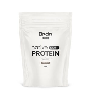 BrainMax Native Goat Protein, kozí protein s lískovým oříškem, 500 g