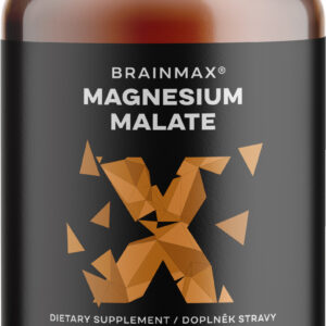 BrainMax Magnesium Malate, hořčík malát, 90 rostlinných kapslí