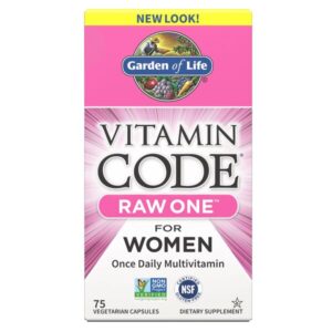 Garden of Life Vitamin Code RAW ONE for Women, multivitamin, 75 kapslí
