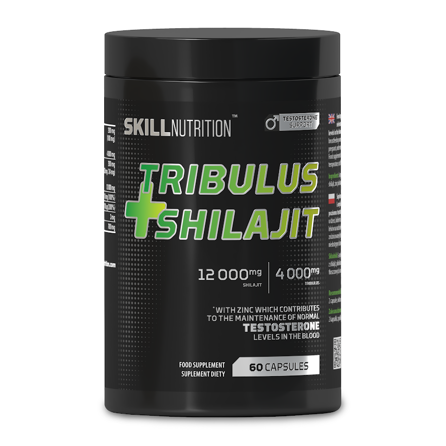 Skill Nutrition Tribulus a Shilajit, kotvičník se shilajitem, 60 kapslí