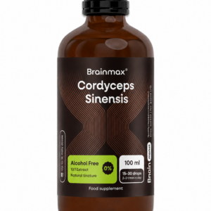 BrainMax Cordyceps, bezalkoholová tinktura, extrakt 10:1, 100 ml