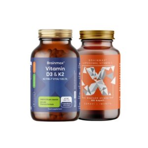 BrainMax Imunita, lipozomální vitamín C Upgrade a vitaminy D3 a K2