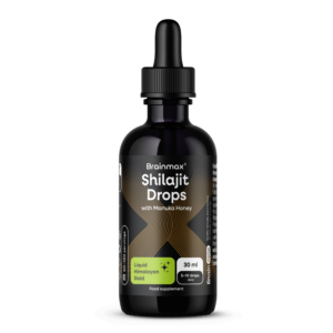 BrainMax Shilajit Drops s manukovým medem, 30 ml