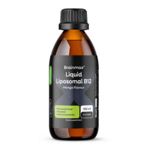 BrainMax Liquid Liposomal Vitamin B12, methylcobalamin B12, mango, 150 ml