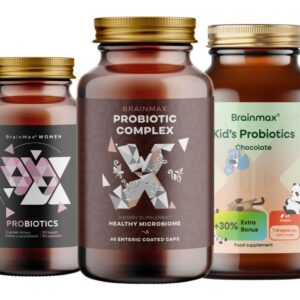 BrainMax Probiotika pro celou rodinu, sada laktobacilů a bifidobakterií