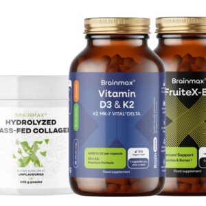 BrainMax Kosti, sada s vitaminem D3, K2 a kolagenem