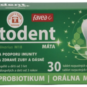 Favea Bactodent, orální probiotika s kmenem M18, máta, 30 tablet