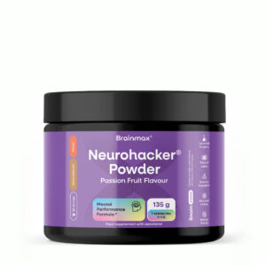 BrainMax Neurohacker Powder, guarana a kofein, marakuja, 135 g