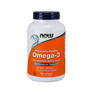 NOW Foods Omega-3 enterosolventní, 180 kapslí
