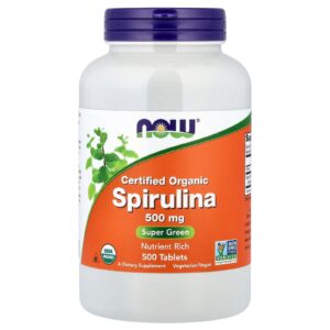Now Foods Spirulina, 500 mg, 500 tablet