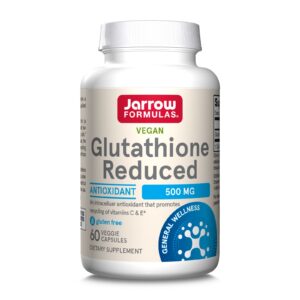 Jarrow Formulas Redukovaný glutathion, 500 mg, 120 rostlinných kapslí