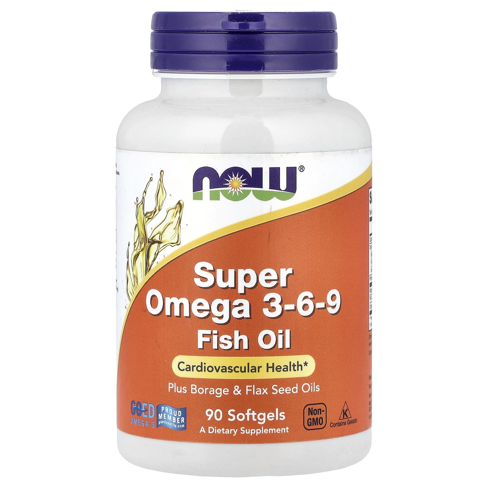 NOW Foods Super Omega 3-6-9, 1200 mg, 90 kapslí