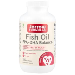 Jarrow Formulas EPA-DHA Balance, omega 3, 240 softgelových kapslí