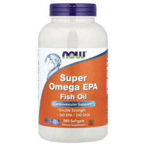 NOW Foods Super Omega EPA, molekulárně destilovaný rybí olej, 240 kapslí