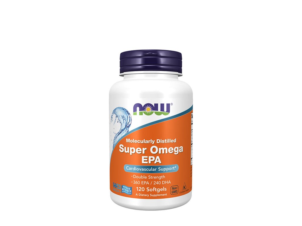 NOW Super Omega EPA, rybí olej, 120 softgel kapslí