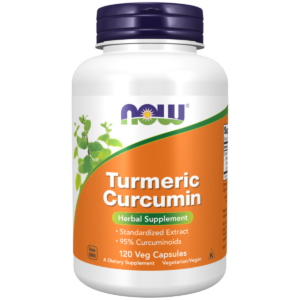 Now Foods Turmeric Curcumin, extrakt z kurkumy, 665 mg, 120 rostlinných kapslí