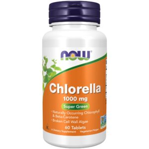 Now Foods Chlorella, 1000 mg, 60 tablet
