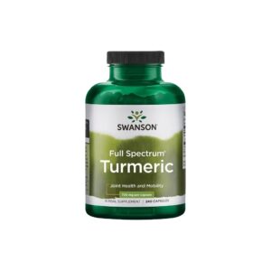 Swanson Full Spectrum Kurkuma, mletý oddenek, 720 mg, 240 veganských kapslí