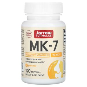 Jarrow Formulas MK-7, vitamin K2 MK7 90 µg, 120 softgel kapslí